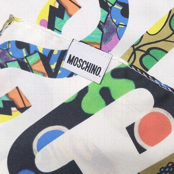 Moschino 100% Silk Scarf - Picture 3 of 13